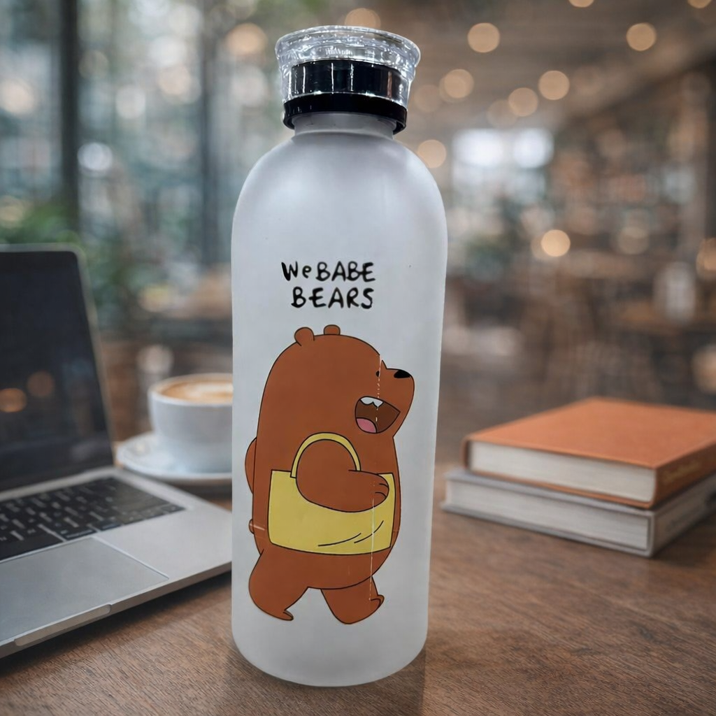 We Bear Panda Bottle 1000ml Dual Caps & Straw | Rendon Designs